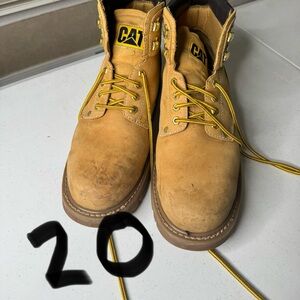 CAT Tan Work Boots 12